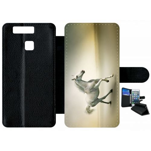 Etui Huawei P9 Cheval Blanc En Course