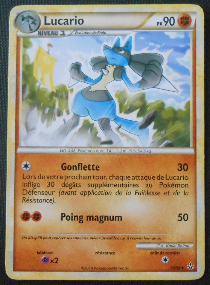 Lucario Hs Déchaînement 19/95 90 Pv