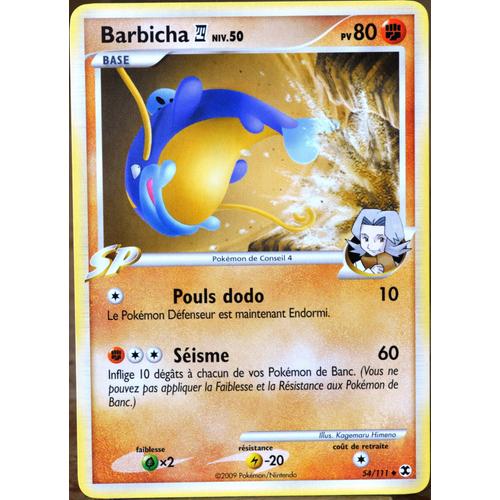 Carte Pokémon 54 Barbicha Conseil 4 Platine Rivaux Émergents Neuf Fr