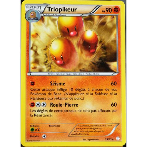 Carte Pokémon 39/83 Triopikeur 90 Pv Générations Neuf Fr