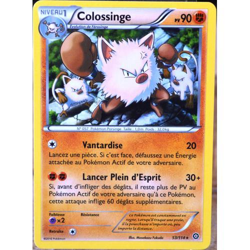 Carte Pokémon 53/114 Colossinge 90 Pv Xy - Offensive Vapeur Neuf Fr