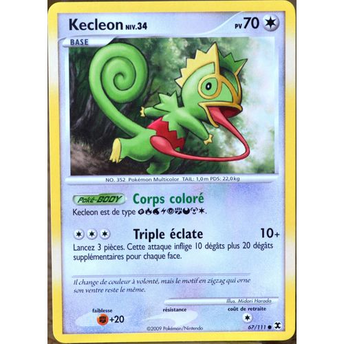 Carte Pokémon 67/111 Kecleon Platine Rivaux Émergents Neuf Fr