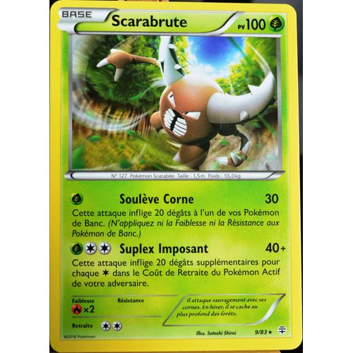 Carte Pokémon 9/83 Scarabrute 100 Pv Générations Neuf Fr