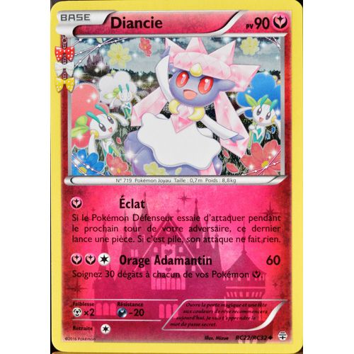 Carte Pokémon Rc22 Diancie 90 Pv Rayonnement Neuf Fr