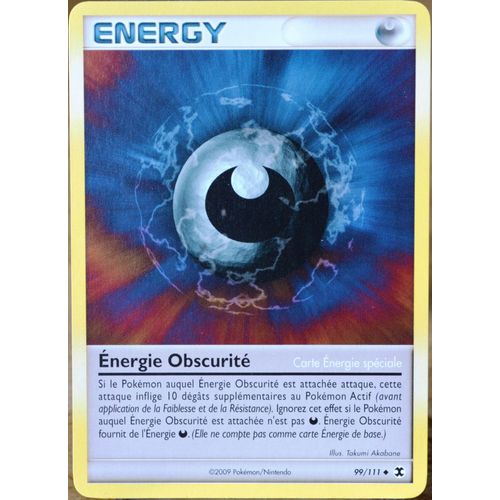 Carte Pokémon 99 Énergie Obscurité Platine Rivaux Émergents Neuf Fr