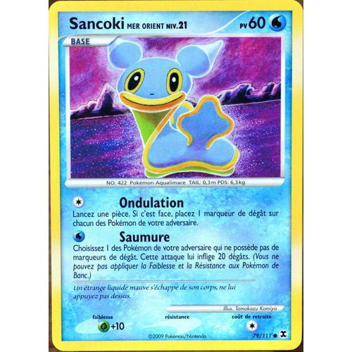 Carte Pokémon 79/111 Sancoki Mer Orient Platine Rivaux Émergents Neuf Fr