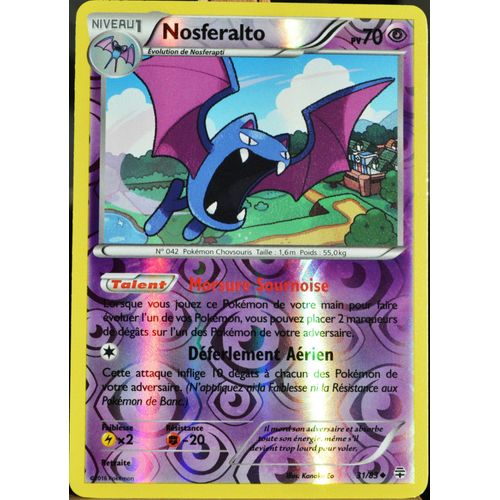 Carte Pokémon 31/83 Nosferalto 70 Pv - Reverse Générations Neuf Fr