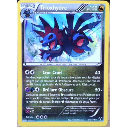 Carte Pokémon 86/114 Trioxhydre 150 Pv - Holo Xy - Offensive Vapeur Neuf Fr