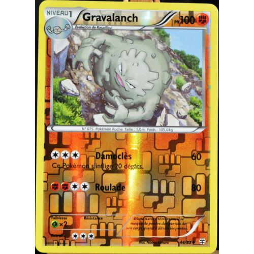 Carte Pokémon 44/83 Gravalanch 100 Pv - Reverse Série Générations Neuf Fr