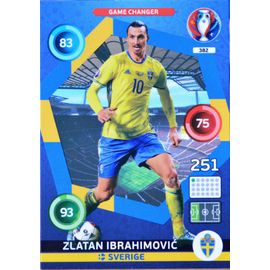 carte PANINI XL ADRENALYN EURO 2016 382/459 Game Changer Sweden