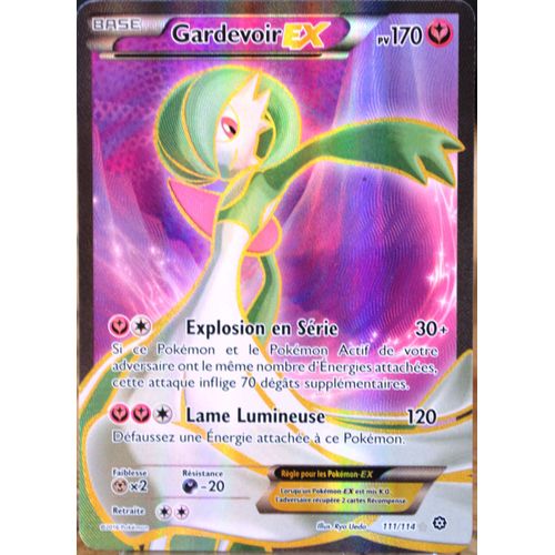Carte Pokémon 111/114 Gardevoir Ex 170 Pv - Full Art Xy - Offensive Vapeur Neuf Fr