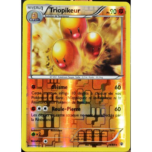 Carte Pokémon 39/83 Triopikeur 90 Pv - Reverse Générations Neuf Fr