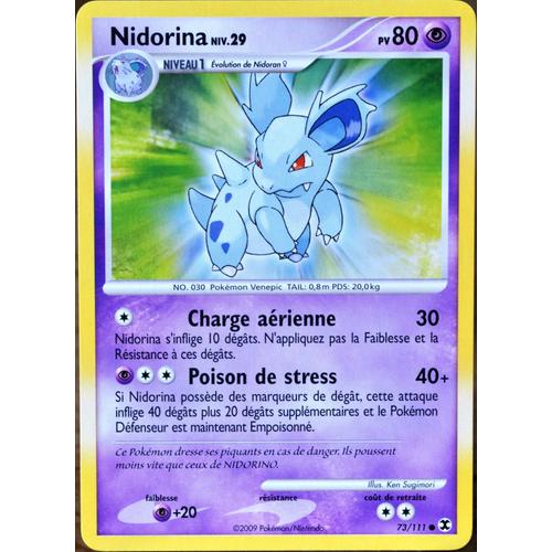 Carte Pokémon 73 Nidorina 80 Pv Platine Rivaux Émergents Neuf Fr