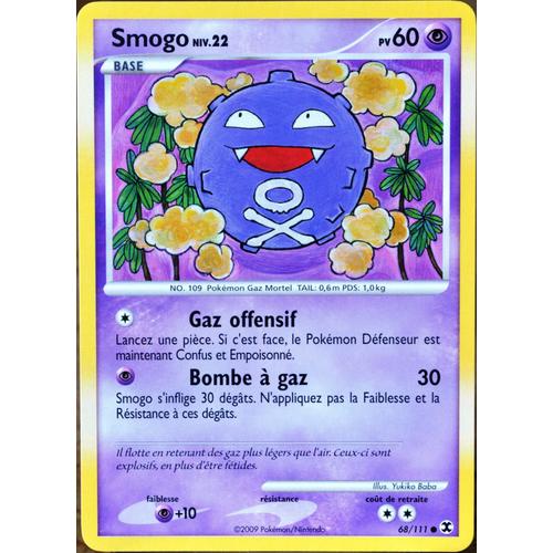 Carte Pokémon 68/111 Smogo 60 Pv Platine Rivaux Émergents Neuf Fr
