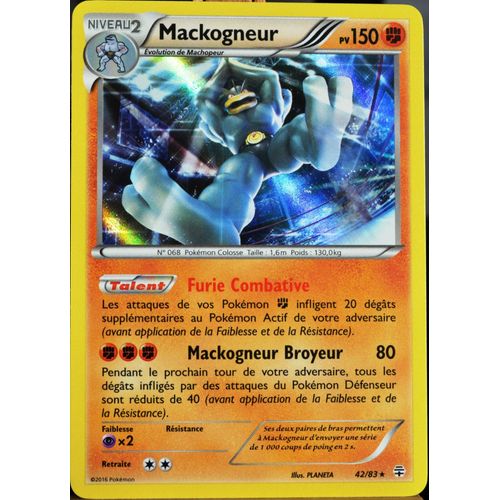 Carte Pokémon 42/83 Mackogneur 150 Pv Série Générations Neuf Fr