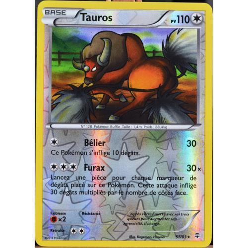 Carte Pokémon 57/83 Tauros 110 Pv - Reverse Série Générations Neuf Fr