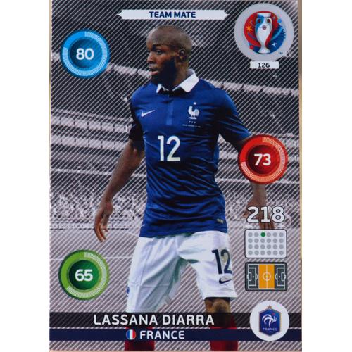 Carte Panini Xl Adrenalyn Euro 2016 126/459 Team Mate France Lassana Diarra Neuf Fr