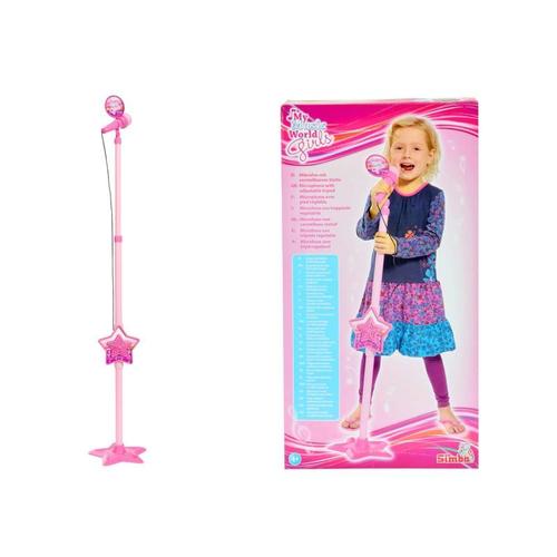 Simba Toys 106830691 My Music World Girls - Microphone Sur Pied