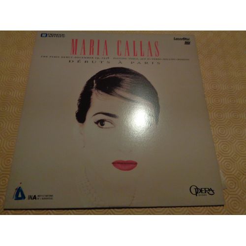 Maria Callas Débuts À Paris, 1958, Laserdisc