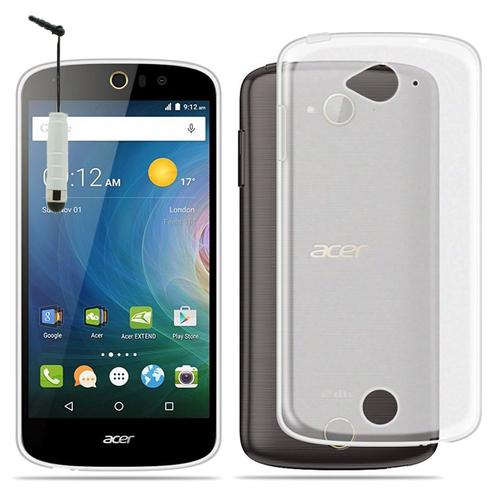 Acer Liquid Z530/ Z530s: Housse Coque Tpu Silicone Gel Souple Ultra Fine + Stylet - Transparent