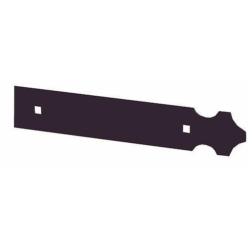 Contre penture 11P2A pour penture droite 11PA - Noir - 515mm TORBEL