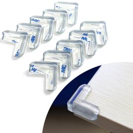 10x Protection Angle Protège Coin meuble silicone transparent Pare