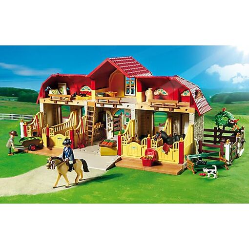 Playmobil 5221 - Haras avec Chevaux et Enclos_image_3|Rakuten