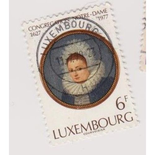 Timbre Luxembourg Congregation Notre Dame 1627 1977
