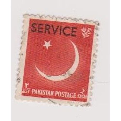 Timbre Pakistan Croissant Rouge 