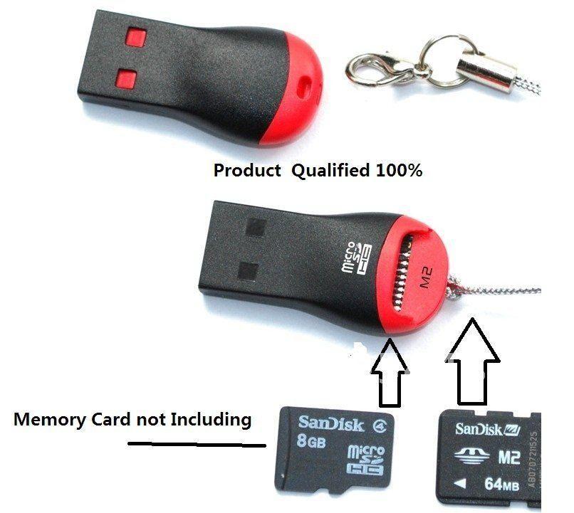 VSHOP® Clé usb lecteur micro carte sd - noir : : Informatique