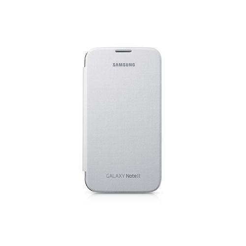 Coque Etui Samsung Flip S View Cover, Couleur: Blanc, Modele: Etui À Rabat, Smartphone: Samsung Galaxy Note 2 N7100