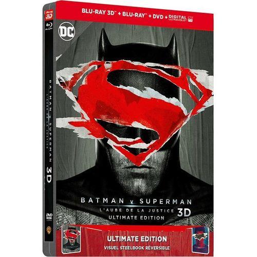 Batman V Superman : L'aube De La Justice - Édition Spéciale Fnac - Steelbook Ultimate Édition - Blu-Ray 3d + Blu-Ray + Dvd + Copie Digitale + Bande Originale