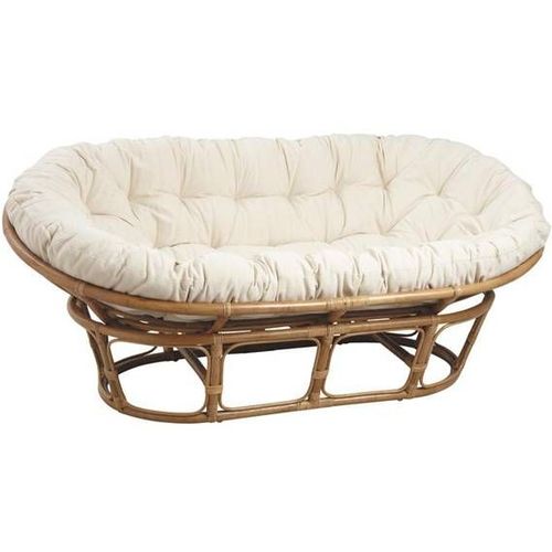 Canapé Papasan En Rotin Avec Coussin