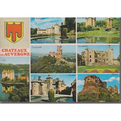 Carte Postale "Châteaux En Auvergne"  (Puy De Dôme) - 7 Vues