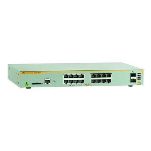 Allied Telesis AT x230-18GT - Commutateur - C2+ - Géré - 16 x 10/100/1000 + 2 x SFP - de bureau, Montable sur rack, fixation murale