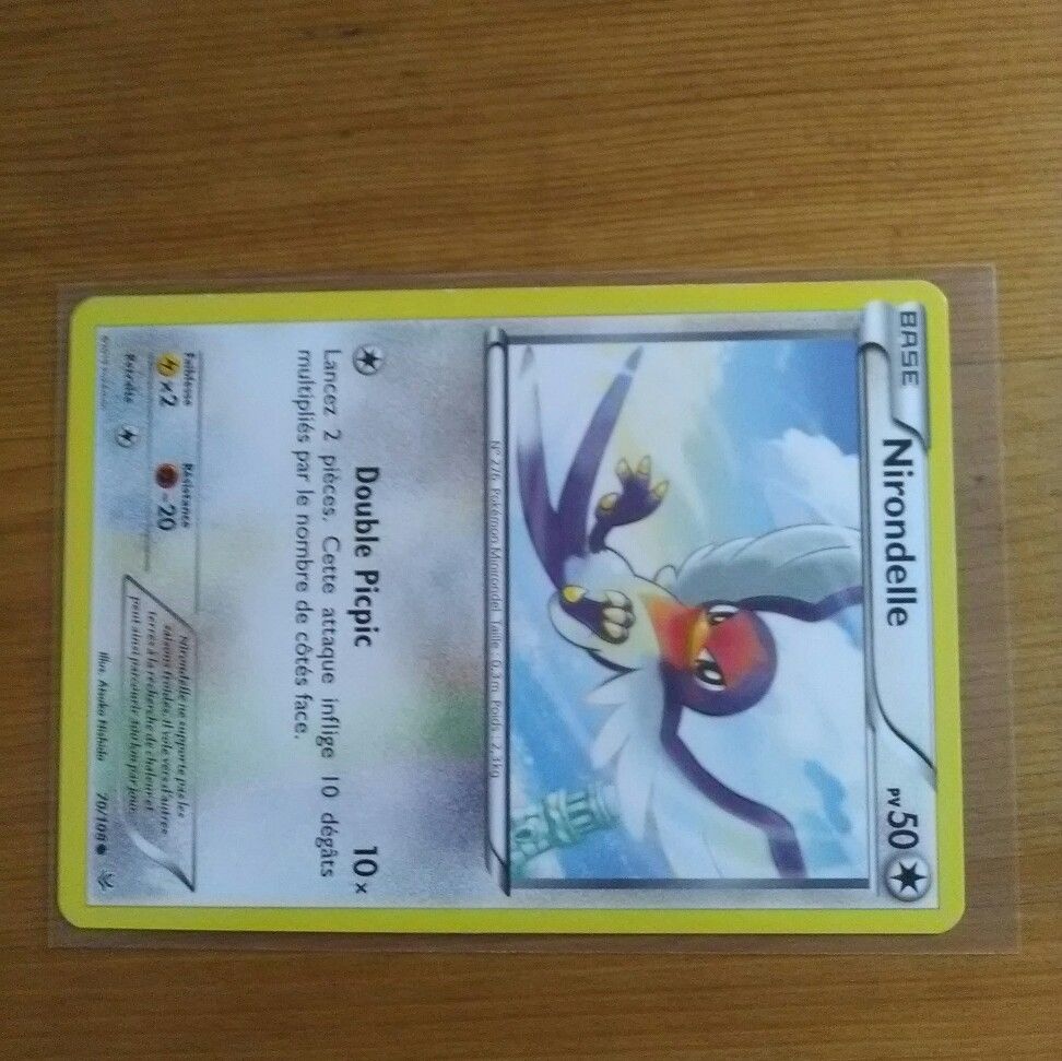 Carte Pokémon Nirondelle 70/108 Ciel Rugissant