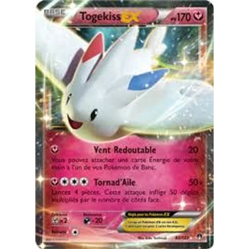 Carte Pokemon Togekiss Ex Vf 83/122 Ultra Rare