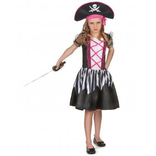 Déguisement Pirate Fille, Taille 7 - 9 Ans (M)