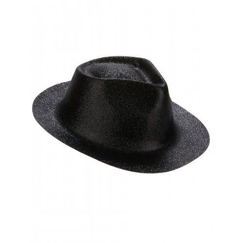 Chapeau Pailletté Noir Adulte,