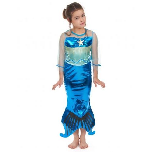 Déguisement Sirène Fille, Taille 10 - 12 Ans (L)