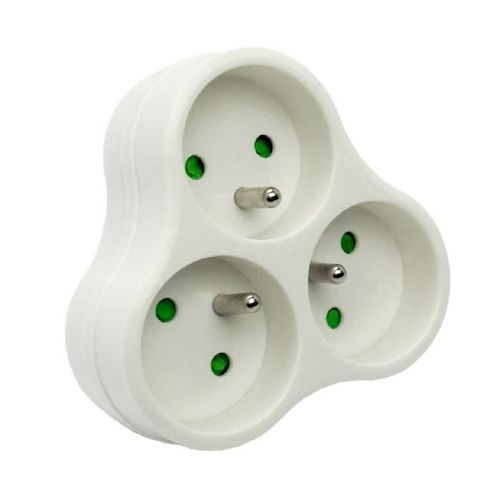 ZENITECH Triplite triangulaire 16A blanc