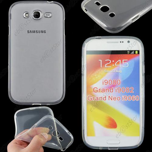 Ebeststar ® Pour Samsung Galaxy Grand Plus Gt-I9060i, Grand Lite - Housse Etui Coque Silicone Gel Souple Ultra Fine 0,5mm Et Invisible + Film, Couleur Transparent