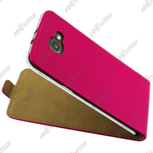 Ebeststar ®  Etui En Pu Cuir Clapet Ultra Fine Housse Coque Pour Samsung Galaxy A5 2016 A510f + 1 Verre Trempé, Couleur Rose