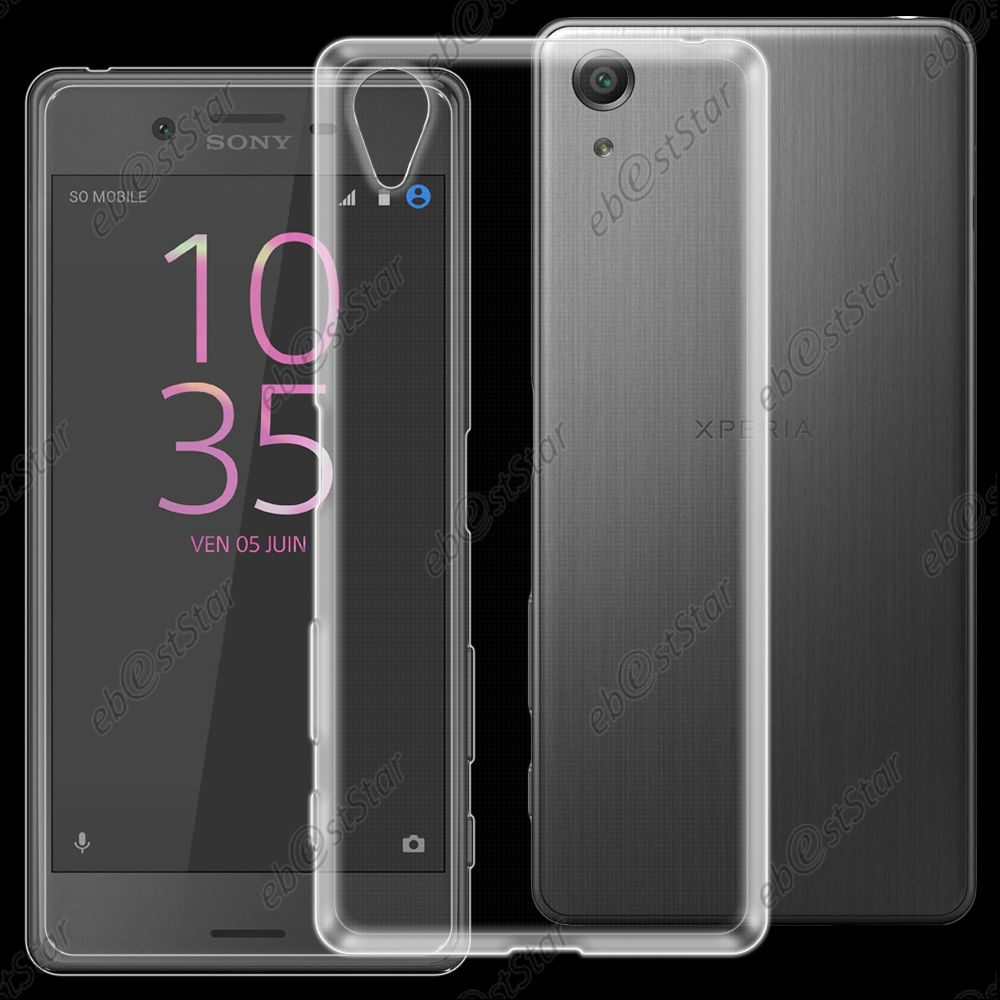 Ebeststar ® Pour Sony Xperia X Performance, Dual F8132 - Housse Etui Coque Silicone Gel Souple Ultra Fine 0,5mm Et Invisible + Film, Couleur Transparent