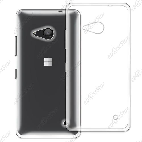 Ebeststar ®  Coque Silicone Gel Ultra Fine Housse Etui Souple Pour Microsoft Lumia 550 + 1 Verre Trempé, Couleur Transparent