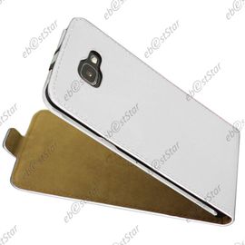 Ebeststar ®  Etui En Pu Cuir Clapet Ultra Fine Housse Coque Pour Samsung Galaxy A5 2016 A510f + 1 Verre Trempé, Couleur Blanc