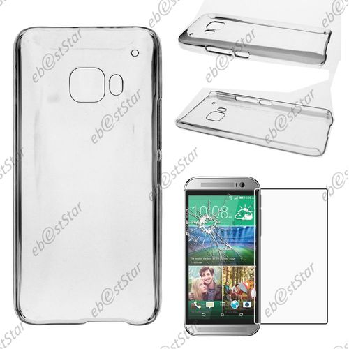 Ebeststar ® Pour Htc One M9, One Hima - Coque Rigide Ultra Fine Etui Housse Crystale Polycarbonate + 1 Verre Trempé, Couleur Transparent