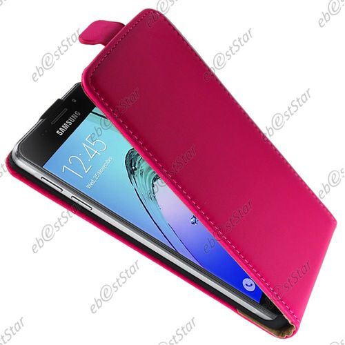 Ebeststar ® 1 Verre Trempé + Etui Pu Cuir Rabattable Housse Coque Ultra Slim Pour Samsung Galaxy A5 2016 A510f, Couleur Rose