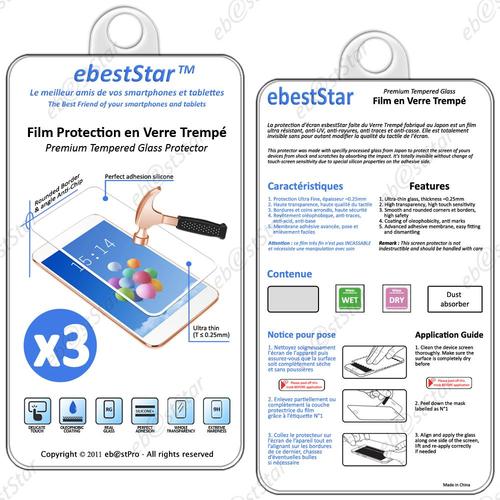 Ebeststar ® X3 Film Protection En Verre Trempé Protecteur Tout Écran Pour Asus Zenfone 3 Max Zc520tl