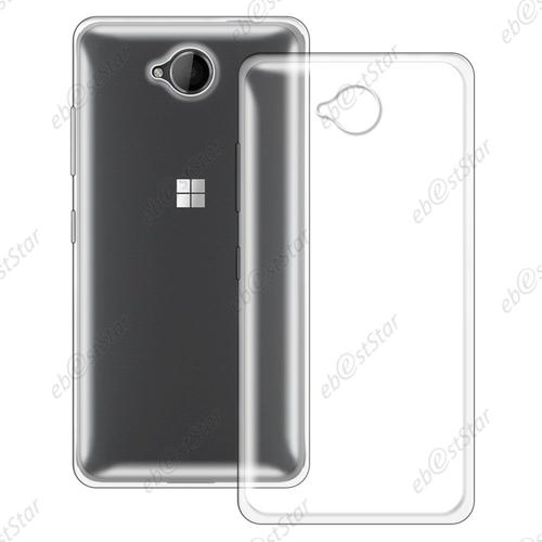 Ebeststar ®  Coque Silicone Gel Ultra Fine Housse Etui Souple Pour Microsoft Lumia 650 + 1 Verre Trempé, Couleur Transparent